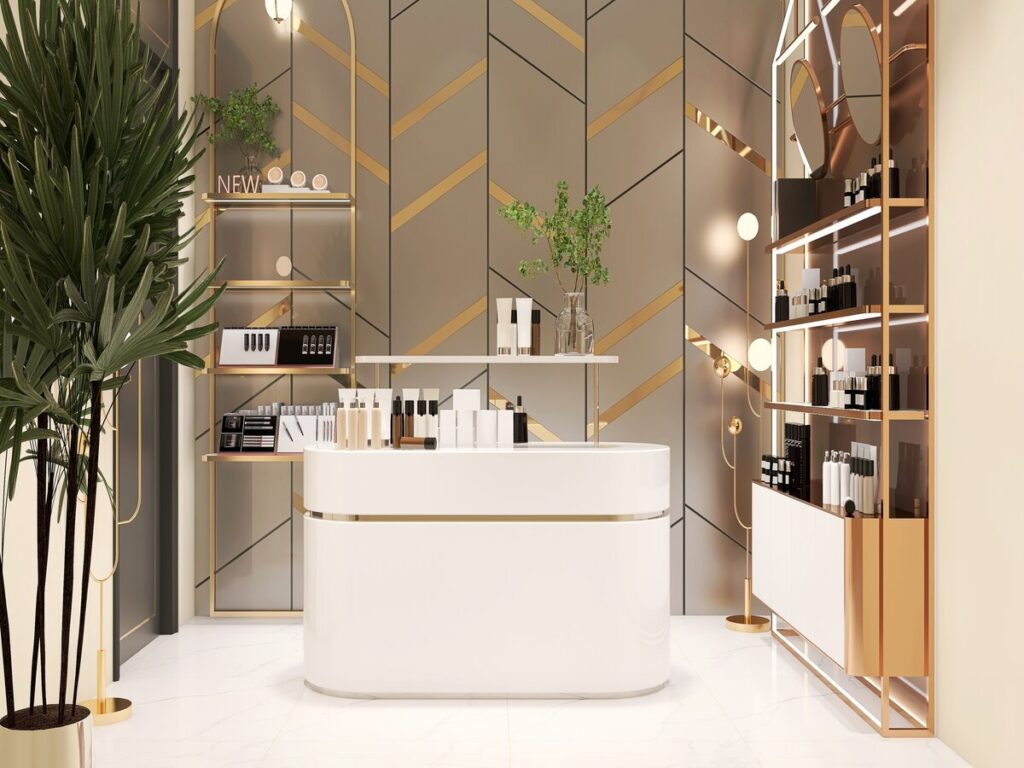Beauty Shop 3D Rendering Design Ideas - Designed by Right-Space