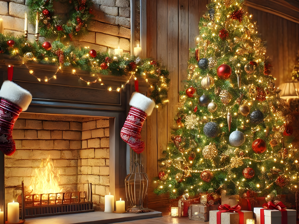 How does mall Christmas decoration differ from retail storefront decoration?