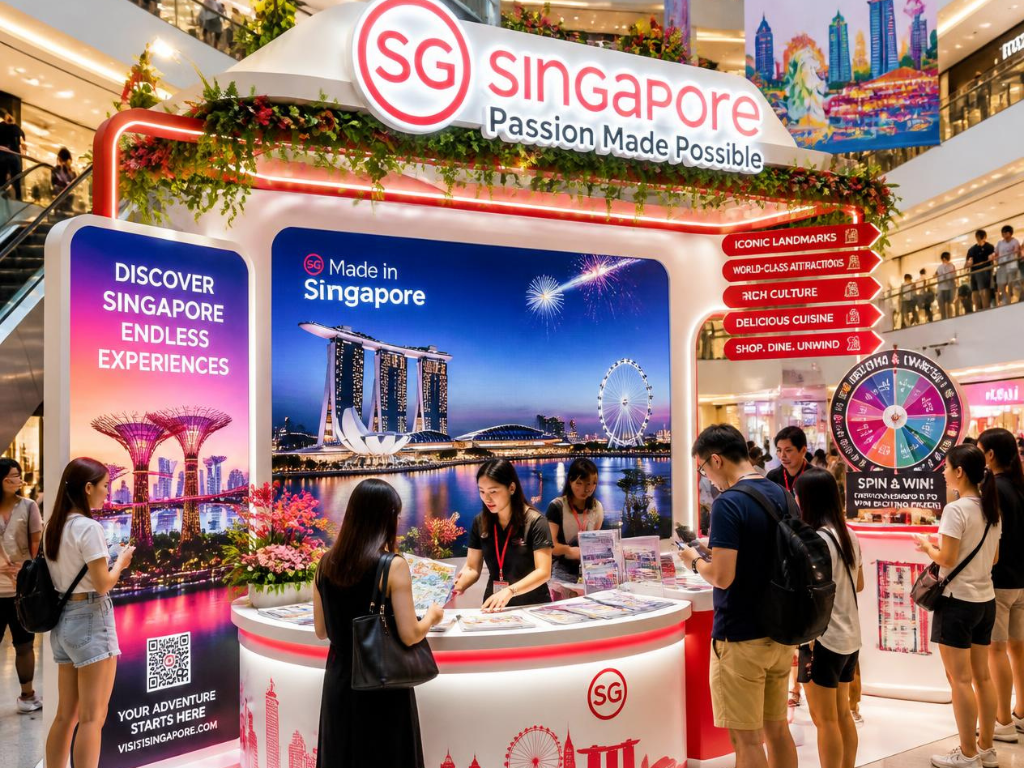 What is a roadshow booth and how does it differ from an exhibition booth?