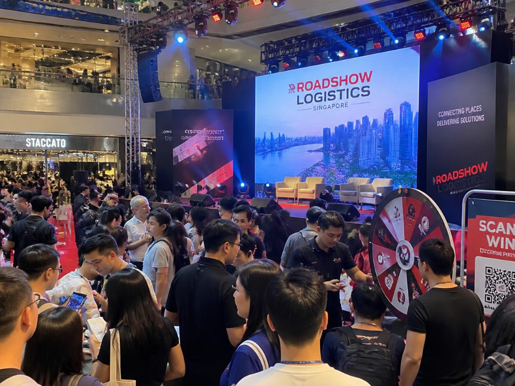 How do you plan the tour schedule for a 5-mall Singapore roadshow?
