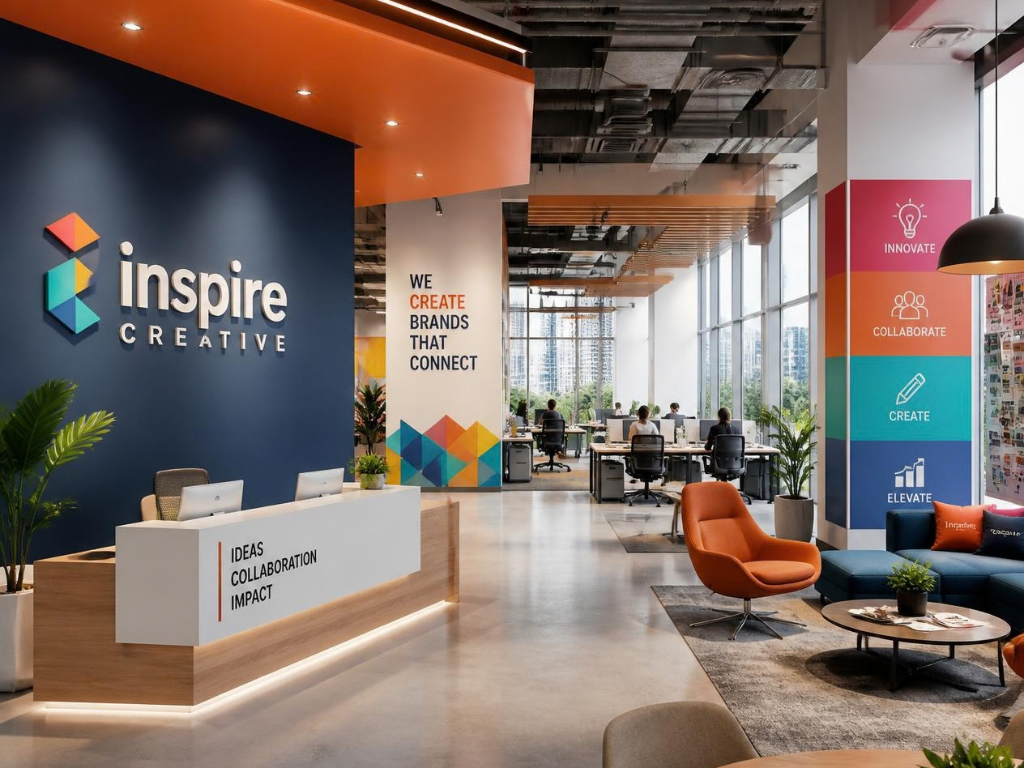 What office interior branding does, and what the evidence shows